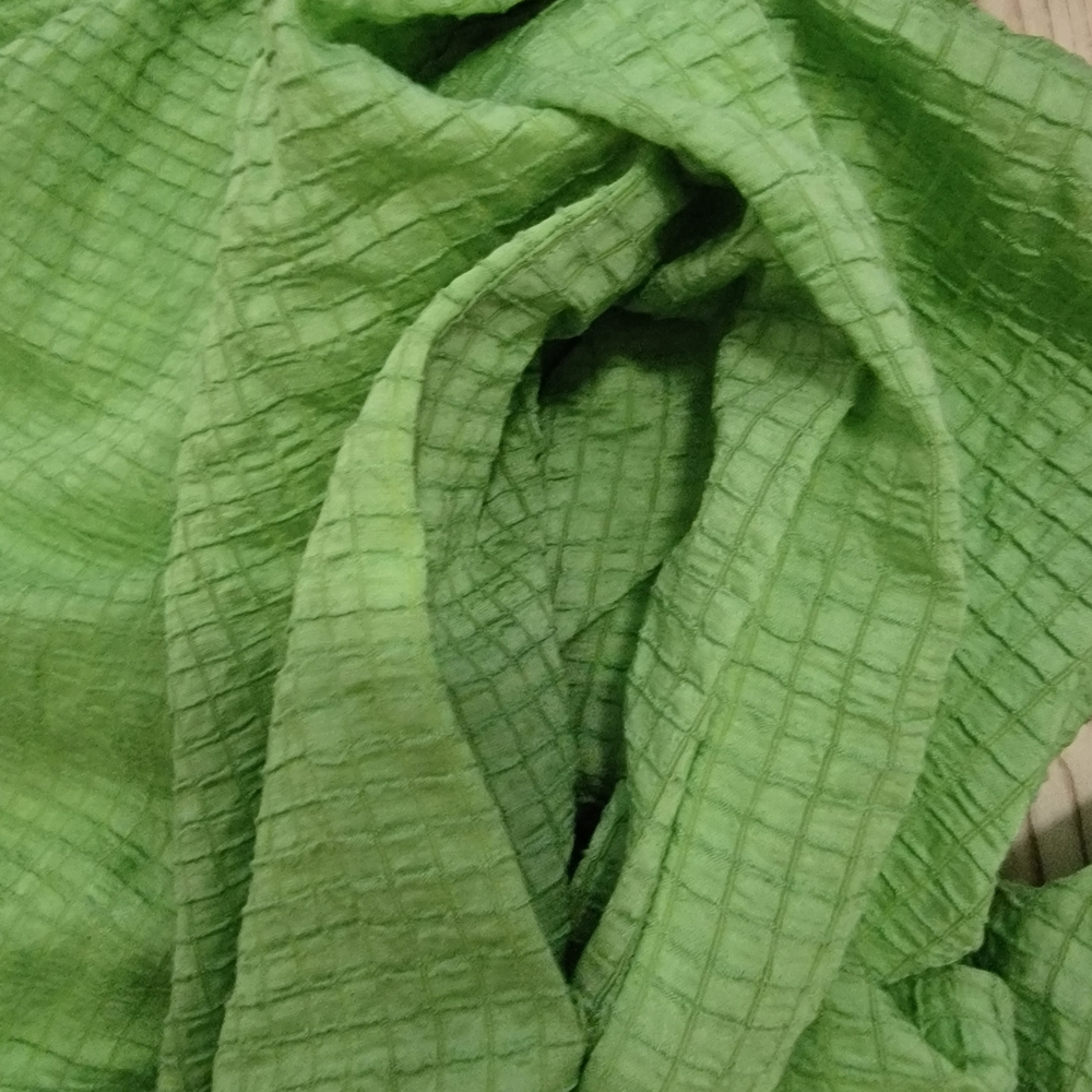 NWT Entro Green Gingham Maxi Dress Small Cottagecore Prairie - Picture 9 of 10